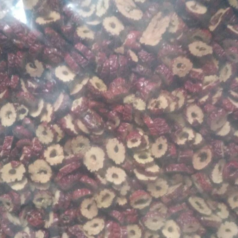 新疆灰枣加工用去核红枣圈批枣干无核枣圈红枣片枣糕整箱20斤包邮
