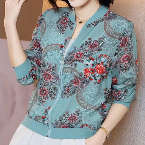 雪纺防紫外线防晒衣服女2025夏季新款拉链短款沙滩薄款棒球服外套