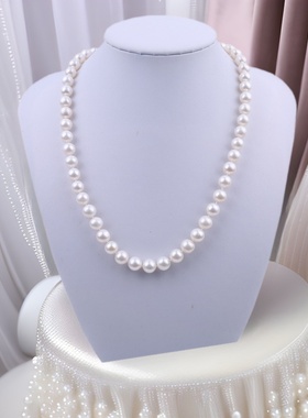 诸暨淡水珍珠强微瑕妈妈项链