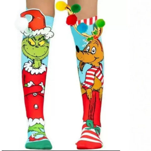 跨境200N儿童袜子3d圣诞小腿袜 3D Cartoon socks kids
