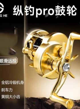 盛河鼓轮纵钓pro鼓轮微物金属机身CNC加工精巧溪流路亚远投鱼线轮