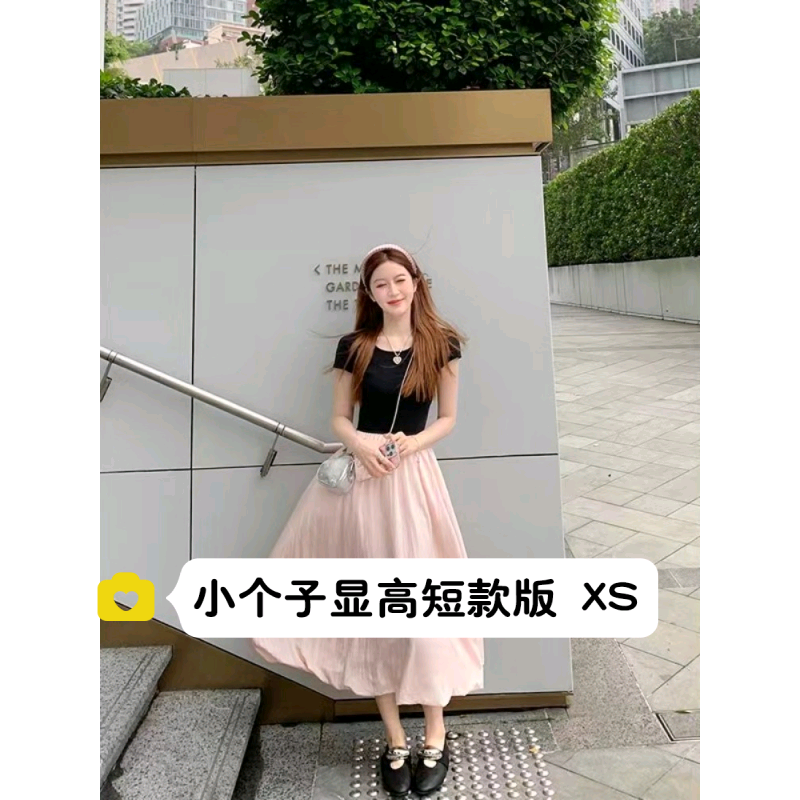 矮小个子连衣裙拼接显瘦
