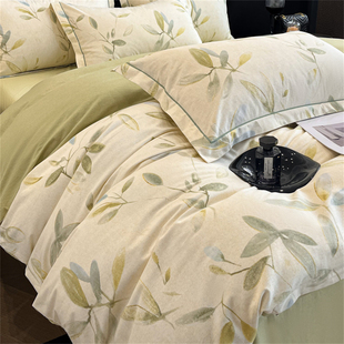 冬季 A类100%纯棉加厚磨毛四件套248x248定制全棉被罩229x230x2407