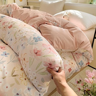 Aa类60支纯棉被套248x248单件229x230全棉被罩200x230加大220x240