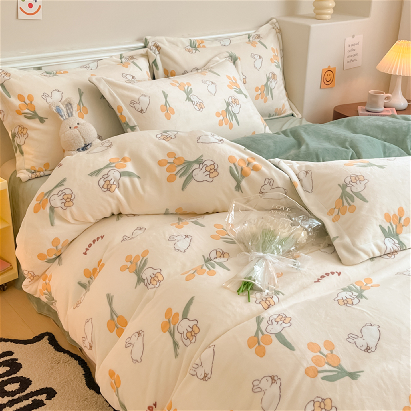 定做Aa类加厚牛奶绒珊瑚绒四件套