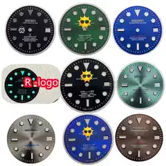 Nh35/36 Dial Submariner R Logo Single Calendar Dial Mechanical Watch Luminous Yacht Modified Case Dial Size 28.5