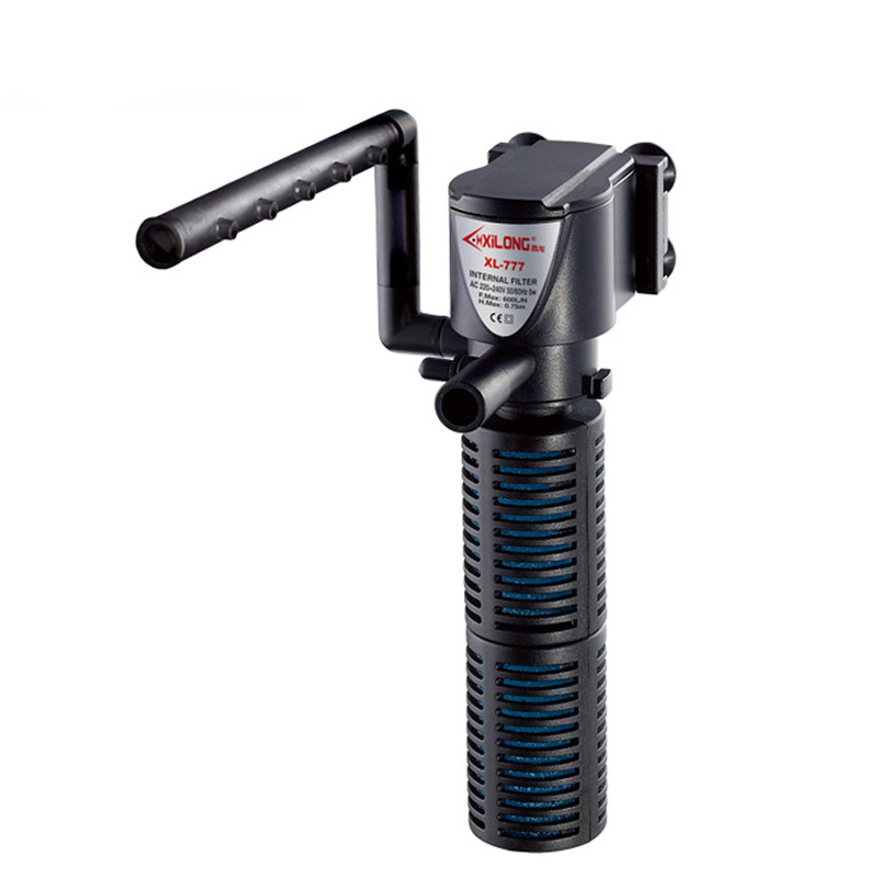 小型圆缸龟缸鱼缸过滤器迷你净水器内置过滤器三合一换水循环