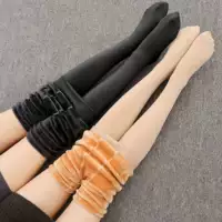 Chân dài Hàn Quốc tạo dáng tất nhẹ chân mùa đông cộng với nhung dày giả thịt chân mỏng legging ấm chân đẹp vớ - Vớ giảm béo tất cao cổ nữ