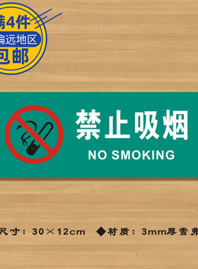 禁止吸烟（诊所款）医院诊所温馨提示牌医药标识牌卫生所卫生室警
