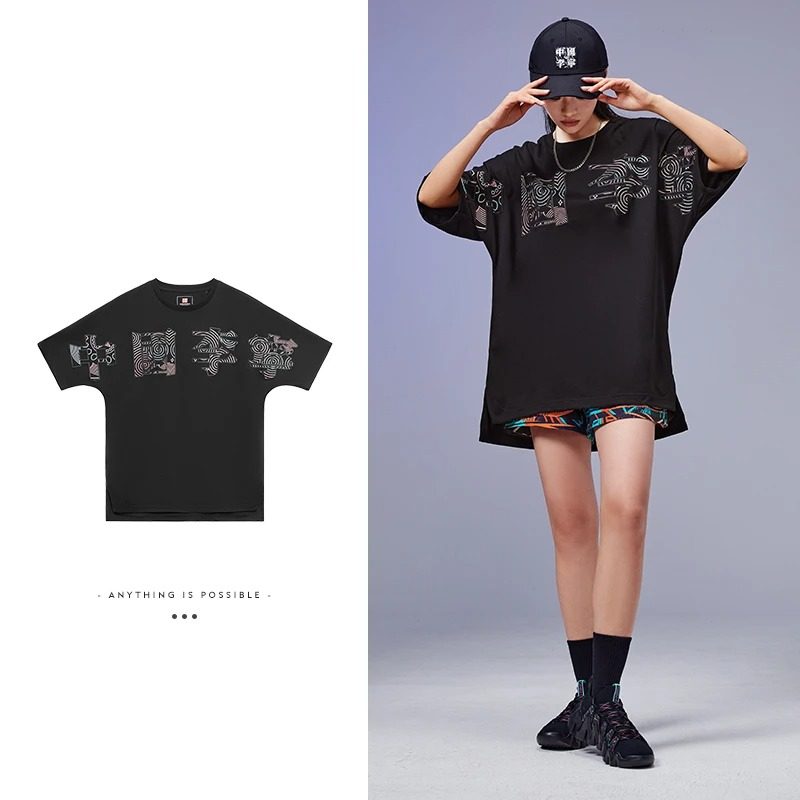 中国李宁T恤男女款潮流音乐节宽松短袖文化衫国潮情侣上衣AHSS100,运动服/休闲服装,运动T恤,淘宝优惠券,粉丝福利购,淘宝优惠卷