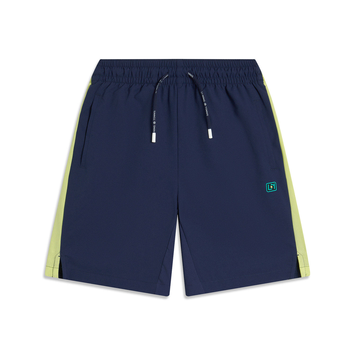 李宁网球系列男大童运动系带时尚简约舒适透气休闲短裤 YKSU065