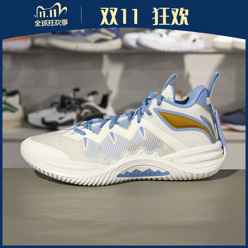 李宁篮球鞋2025夏新品反伍暴风男子轻量高回弹篮球外场鞋ABFV017