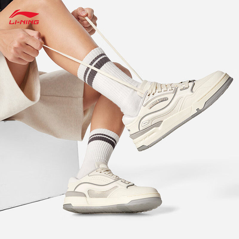 李宁001BTC休闲鞋丹宁布男女鞋2025年秋季板鞋低帮运动鞋AGCV281,运动鞋new,运动休闲鞋,淘宝优惠券,粉丝福利购,淘宝优惠卷