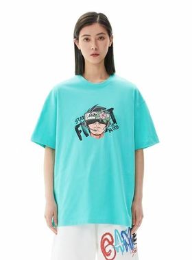 李宁  x LNG 都市机能系列夏季贴袋拼接字母短袖T恤男女LHSS007