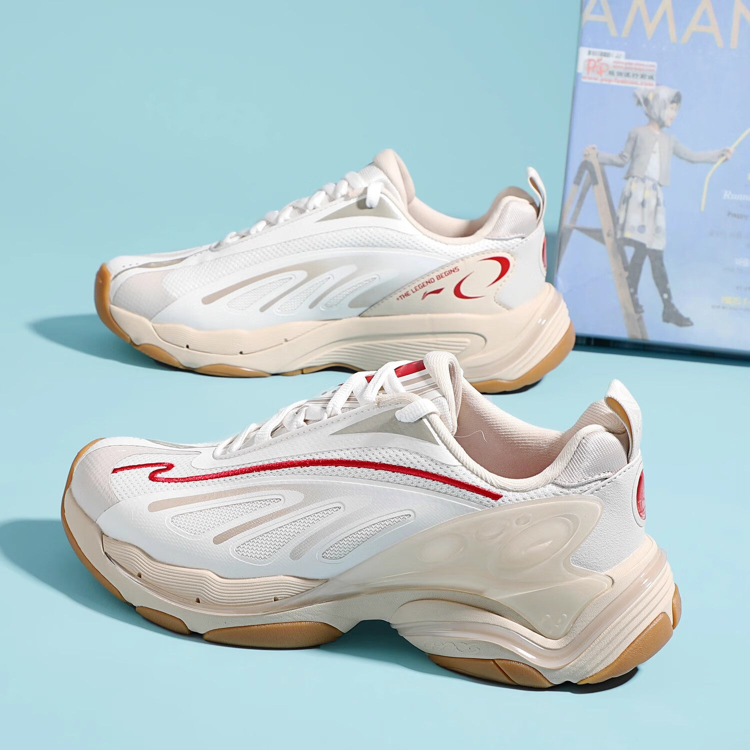 李宁蝴蝶 2K男款鞋2026春秋新品柔软回弹运动经典休闲鞋AGCU063