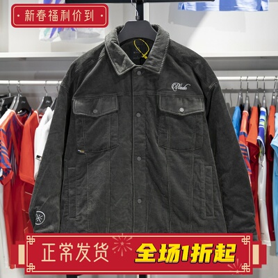 李宁男子翻领宽松棉夹克