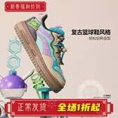 AGCT244 休闲鞋 李宁女子2025冬新款 怪兽大学软弹舒适厚底复古经典