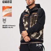 李宁反伍BADFIVE马甲男时尚 宽松加绒保暖舒适针织运动服装 AMDU017