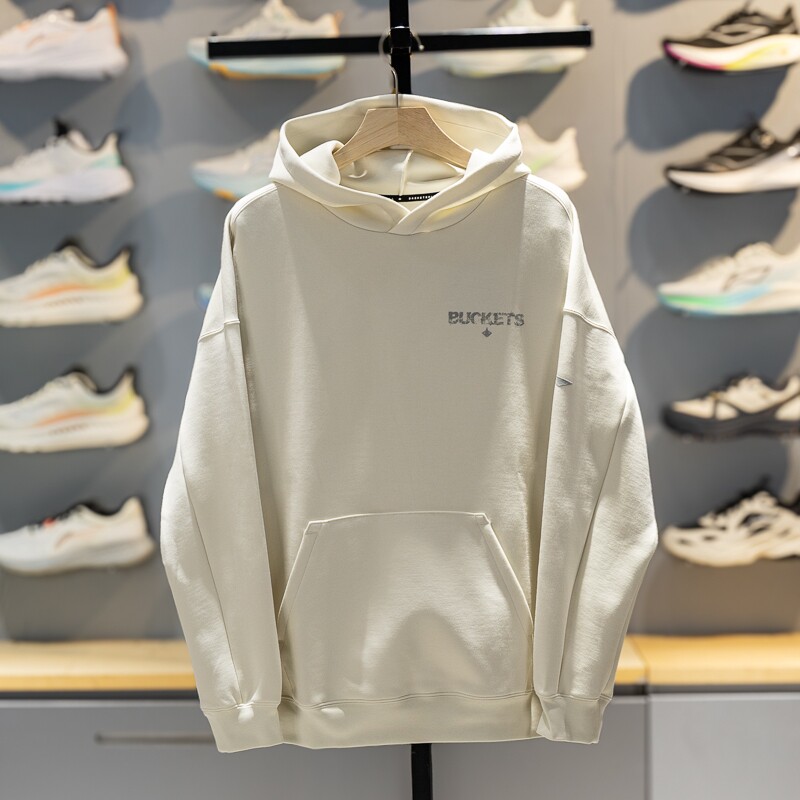 李宁带帽套头衫2026年男子专业篮球运动休闲卫衣宽松上衣AWDW051