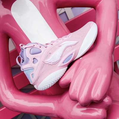 李宁正品驭帅19新款25春减震耐磨回弹中帮男子实战篮球鞋ABAV005