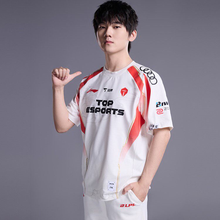 李宁队服LPL 2026赛季TES战队经典队服男女夜光短袖T恤 ATSU663