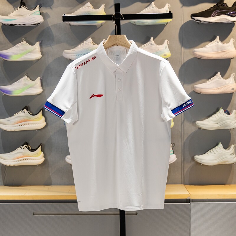 李宁POLO衫男女同2026夏季防晒吸湿速干翻领T恤运动服短袖APLW743
