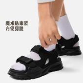 SOFT 李宁凉鞋 新款 2025夏季 COCA舒适厚底防滑运动凉拖AGUU001 男士