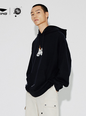 李宁xOG_SLICK联名款卫衣男女冬季时尚新款男装上衣运动服AWDT725