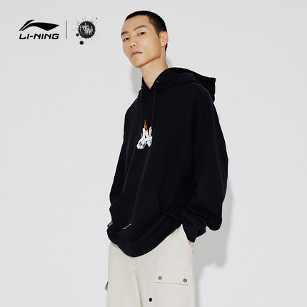 李宁xOG_SLICK联名款卫衣男女冬季时尚新款男装上衣运动服AWDT725