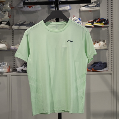 李宁短袖男子冰感舒适短袖T恤