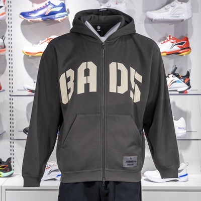 李宁男子连帽加绒保暖开衫卫衣