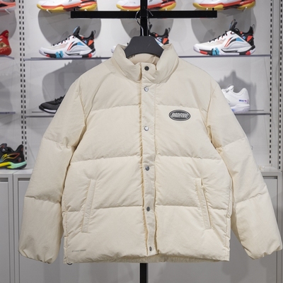 李宁保暖立领短款男子羽绒服