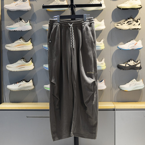 李宁直筒男子保暖卫裤