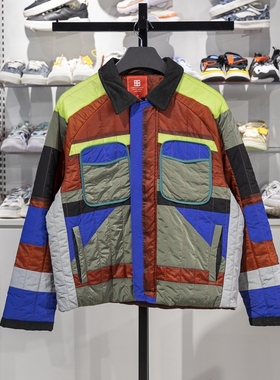 中国李宁短款棉服男子冬季运动时尚系列翻领宽松休闲外套AJMP041