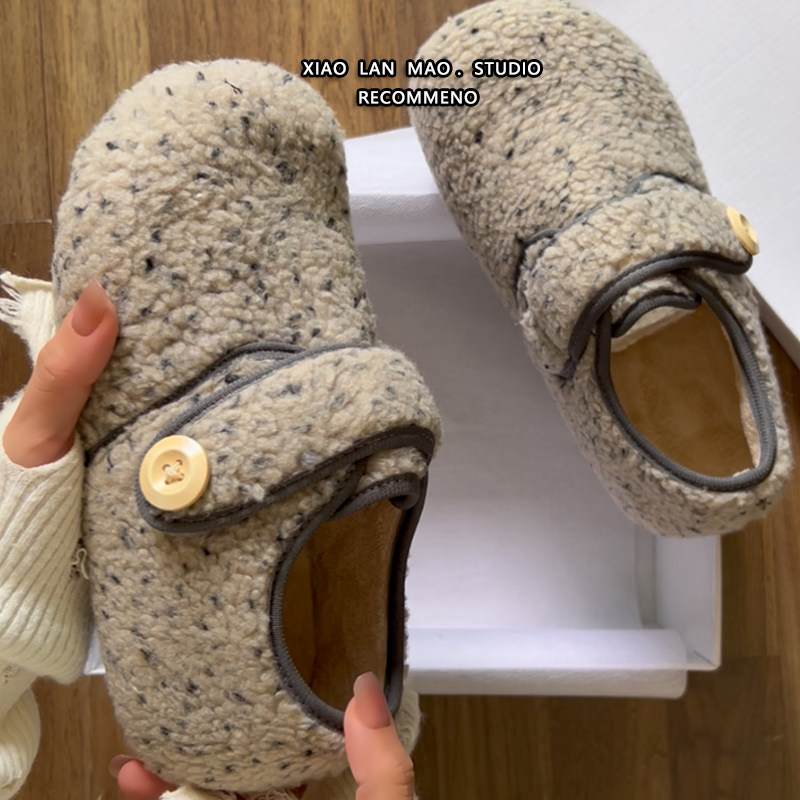 复古保暖勃肯鞋女2025年冬季新款厚底增高防滑加绒百搭外穿毛毛鞋,女鞋,勃肯鞋/软木鞋,淘宝优惠券,粉丝福利购,淘宝优惠卷