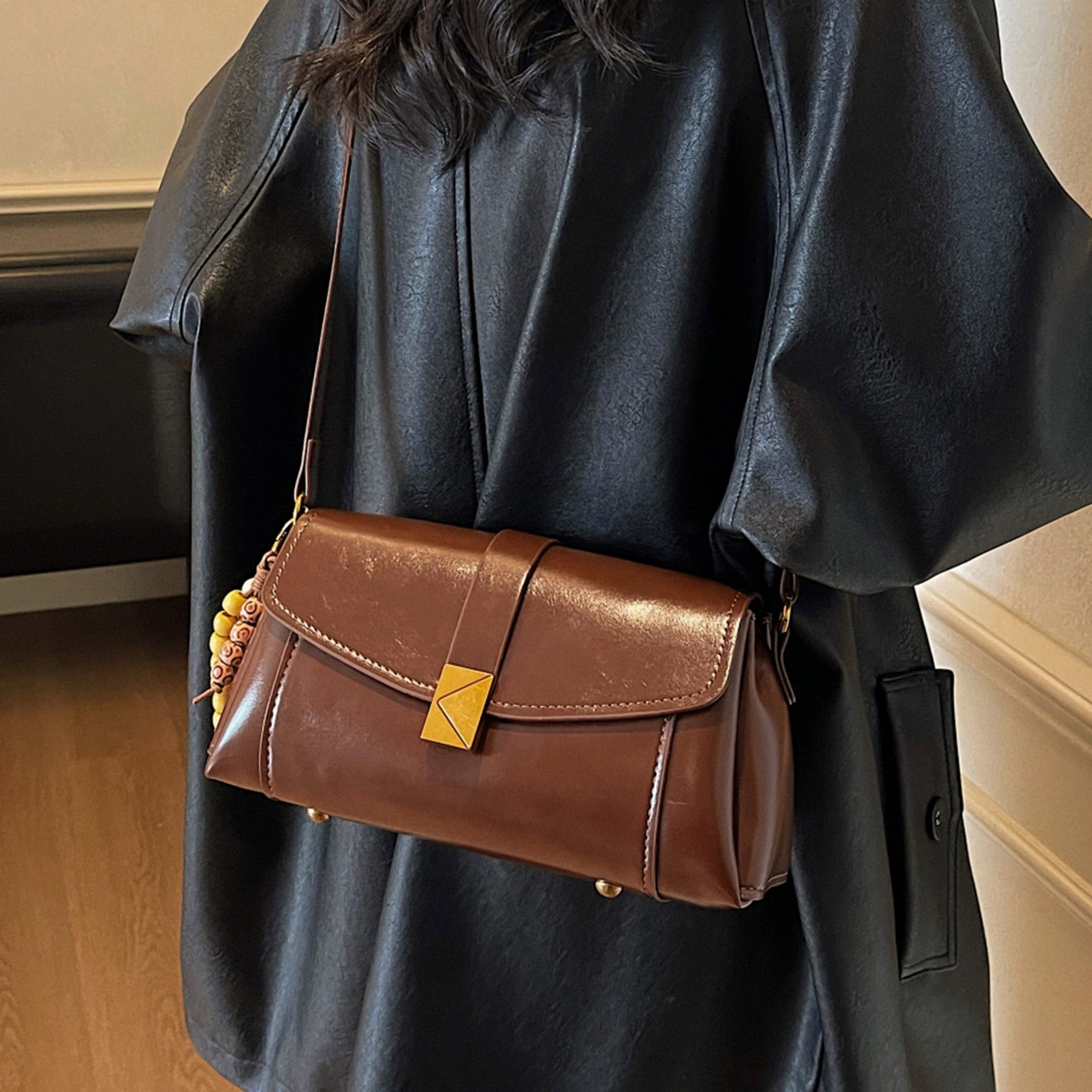 高级感女士包包2026新款复古通勤单肩腋下包美拉德百搭斜挎小方包,箱包皮具/热销女包/男包,通用款女包,淘宝优惠券,粉丝福利购,淘宝优惠卷