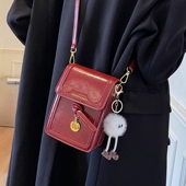 新年红色小包包女2025新款 时尚 流行斜挎小方包喜庆手机包迷你小包