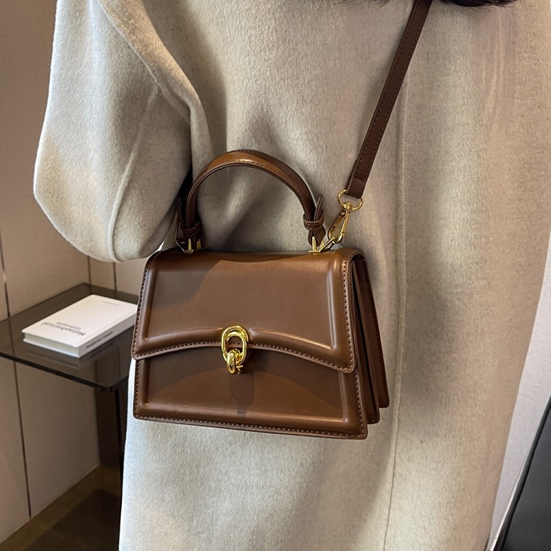 高级质感复古包包2025新款女包秋冬小众设计百搭斜挎包手提小方包,箱包皮具/热销女包/男包,通用款女包,淘宝优惠券,粉丝福利购,淘宝优惠卷