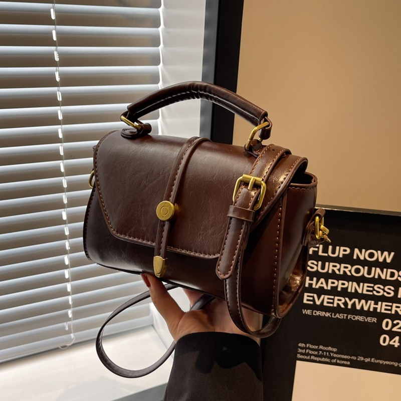 美拉德复古包包女2025新款秋冬高级质感百搭斜挎包时尚手提小方包,箱包皮具/热销女包/男包,通用款女包,淘宝优惠券,粉丝福利购,淘宝优惠卷