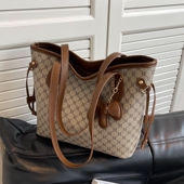 高级感大包包女2025新款 潮时尚 印花单肩包上班通勤包大容量托特包