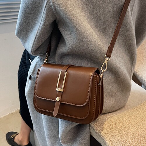 复古小方包单肩斜挎日韩风格