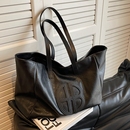 复古大容量包包女包2025新款 休闲软皮单肩包百搭托特包短途旅行包