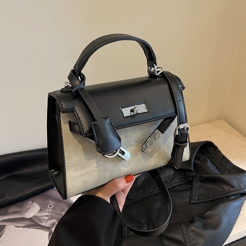 洋气百搭流行斜挎手提凯莉包