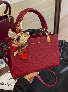 妈妈婚包高级感包包女包大容量红包伴娘手提包红色结婚新娘斜挎包