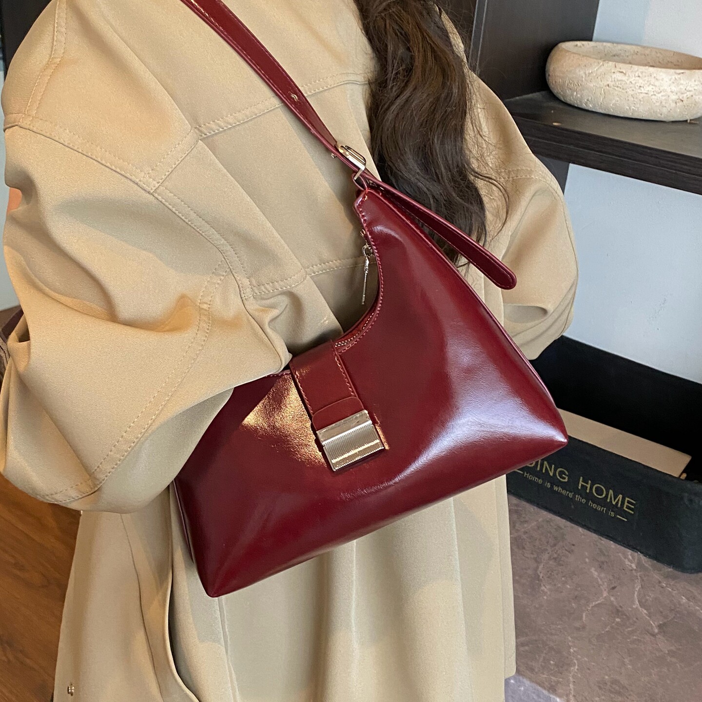 高级质感小众红色女士包包2026新款通勤单肩斜挎腋下包结婚新娘包,箱包皮具/热销女包/男包,通用款女包,淘宝优惠券,粉丝福利购,淘宝优惠卷