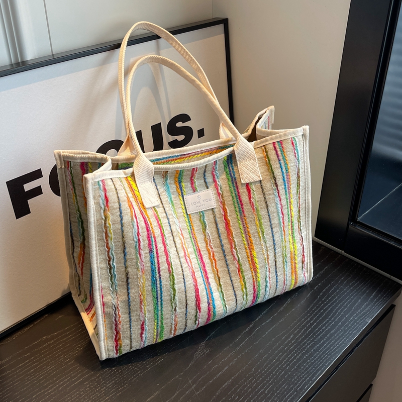 休闲大容量托特包单肩手提购物袋