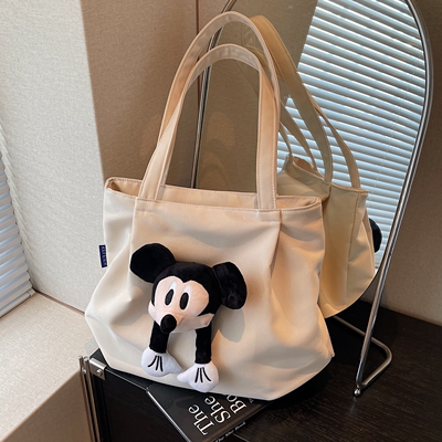 卡通帆布包休闲大容量通勤单肩包