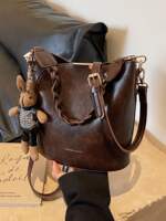 Retro niche design bag for ladies 2026 new high-end texture versatile crossbody bag, best-selling hand-held bucket bag thumbnail 8