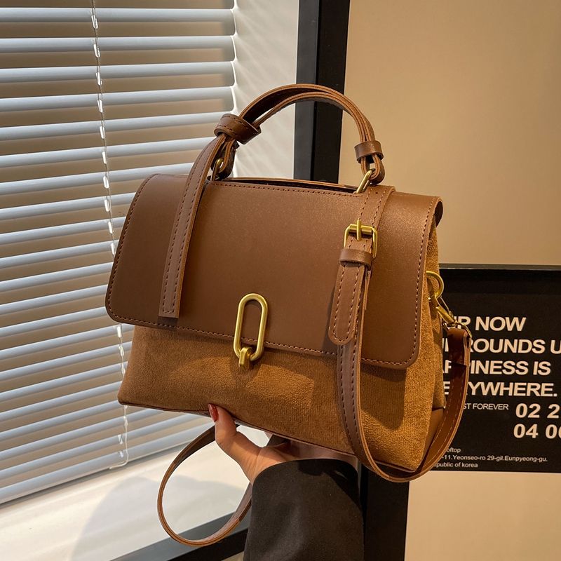 秋冬复古手提小方包斜挎包时尚