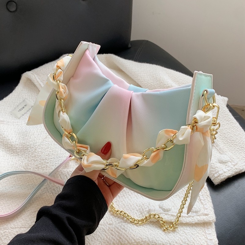 今年流行小包包女2025夏季新款百搭褶皱云朵包法式小众链条斜挎包,箱包皮具/热销女包/男包,通用款女包,淘宝优惠券,粉丝福利购,淘宝优惠卷